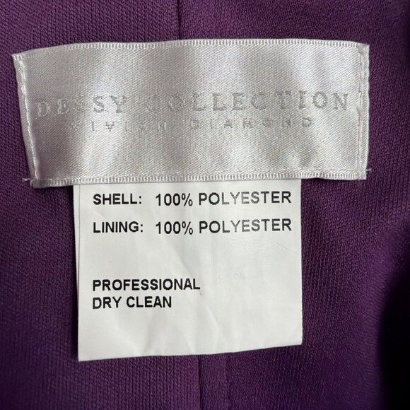 Dessy Womens African Violet Polyester Strapless Formal Gown Full Length Size 4L - Picture 7 of 12